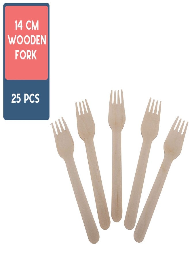 Ecoware® 100% Biodegradable, Compostable, Ecofriendly, Disposable Forks 5.5 Inch (Pack of 25 Forks) - Image 2