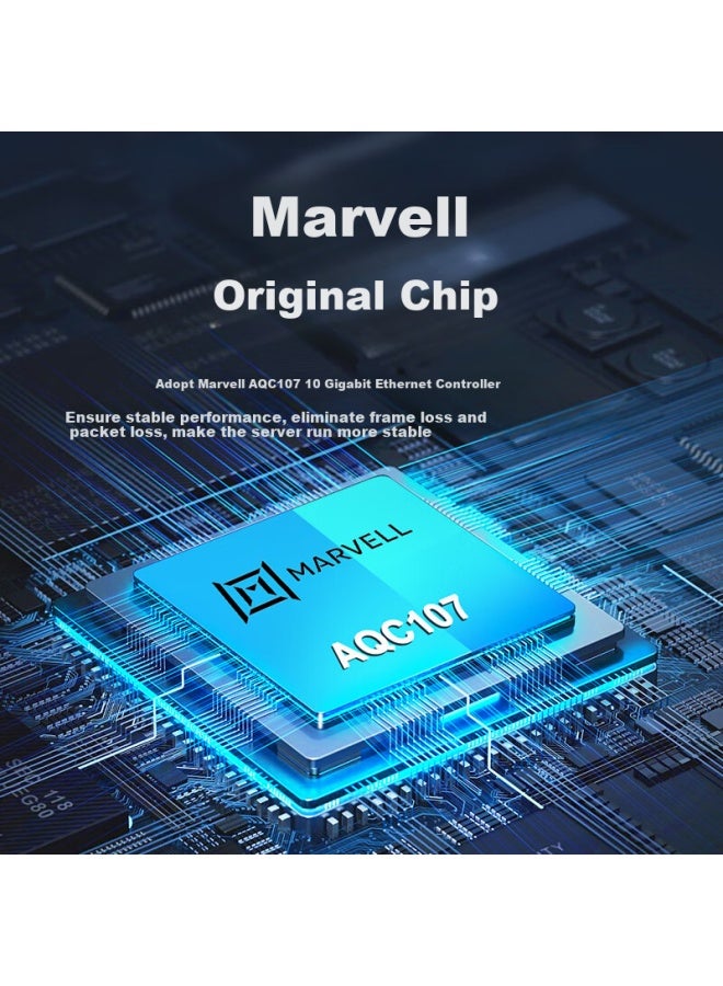 Flybish Na107-T1 Pcie X4 10G Single Port Ethernet Network Card With Aqc107 Chip For Internet Cafes, Servers, Nas, And Industrial Cameras - Image 2