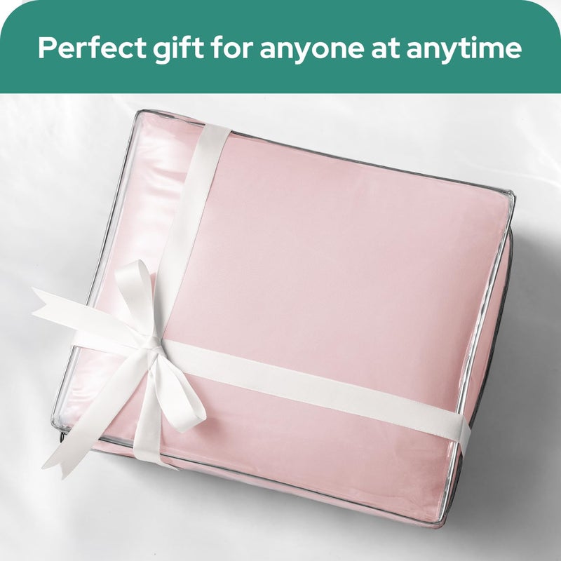 HOMEIDEAS Full Size Bed Sheets - 6 Piece Set (Pale Pink) - Extra Soft Brushed Microfiber 1800 Bedding Sheets, Deep Pocket, Wrinkle & Fade Free - Image 5