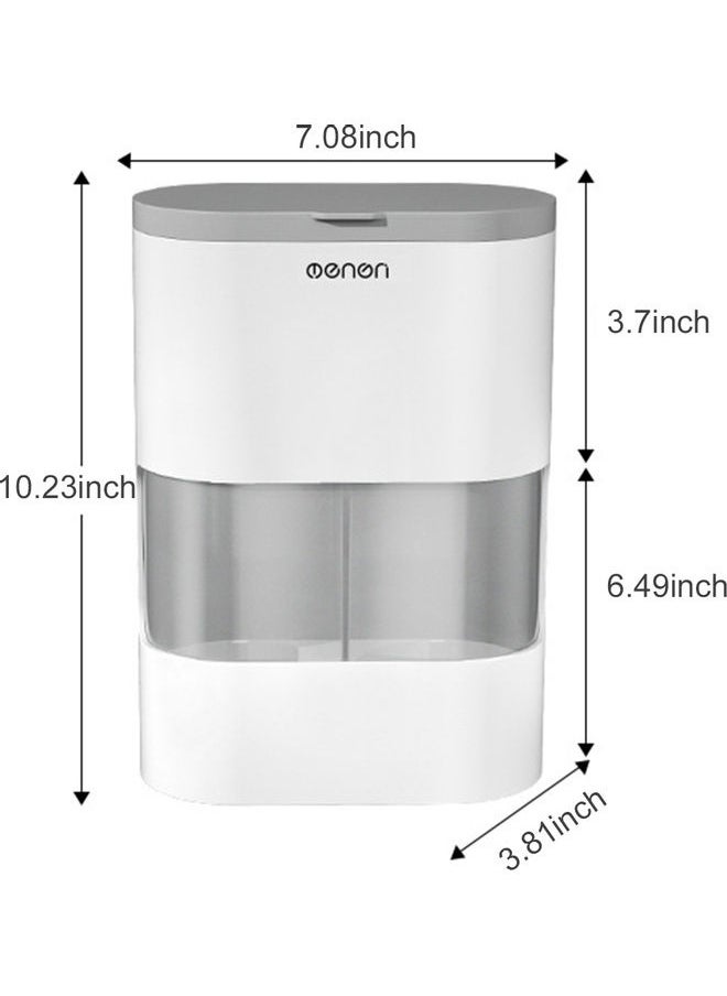 Generic Double Tube Disposable Cups Dispenser Automatic Remover Holder for Cone or Flat Bottom Cups Grey 26.70 x 12.20 x 18.50cm  - Image 2