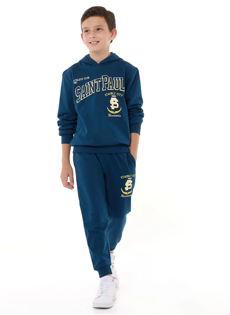 victor and jane Boys' 2-Piece Hoodie and Jogger Set (8-14 yrs) Navy