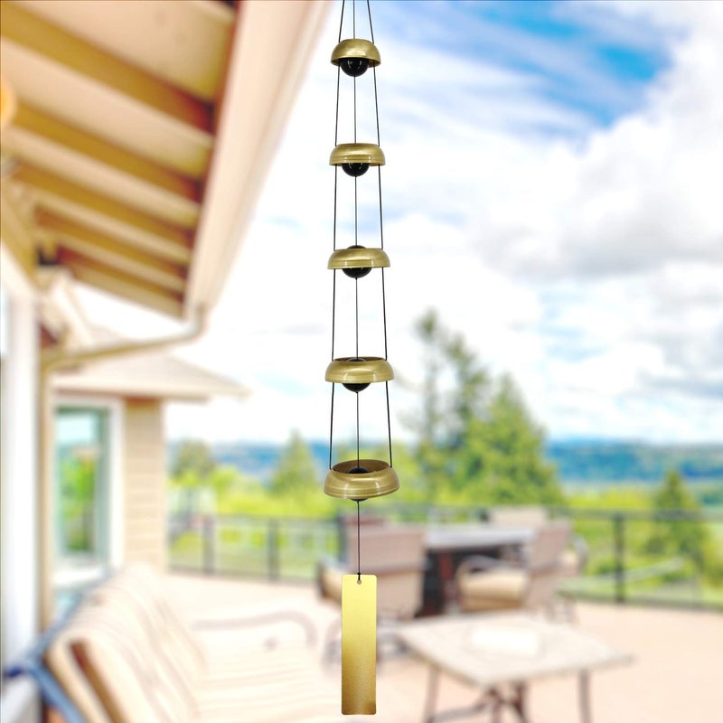 ASTARIN Copper Wind Chimes, Temple Wind Chime,Feng Shui Wind Chimes for Home Yard Outdoor Decoration - Image 5