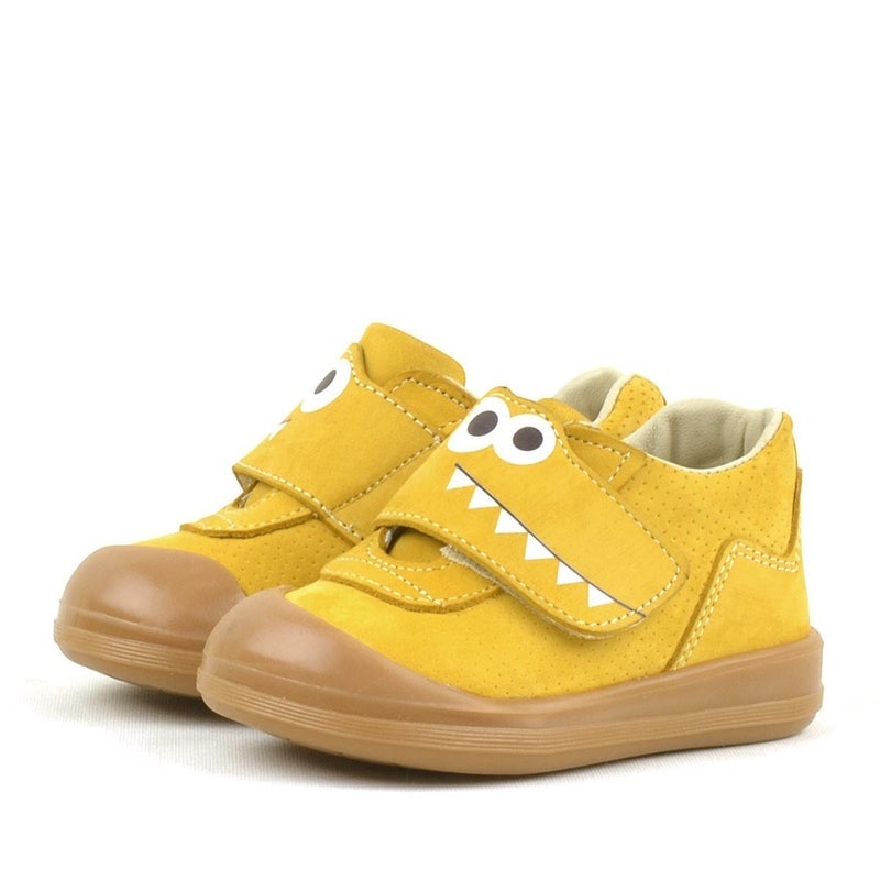Rakerplus Raker Plus Dino Kids' Genuine Leather Shoes in Yellow - Image 5