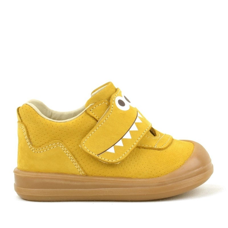 Rakerplus Raker Plus Dino Kids' Genuine Leather Shoes in Yellow - Image 3