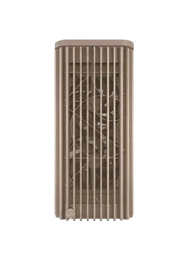 ASUS ProArt PA401 Wood Edition Mid-Tower PC Case – Beige Ash Wood Front, Tempered Glass, ATX, USB-C/USB-A, Pre-Installed Fans, Tool-Free Bays, RGB Ready, 315mm GPU, 160mm CPU Cooler, Beige | 90DC00M7-B39010 - Image 2