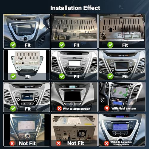 Inefala 4+64G for Hyundai Elantra Radio 2014 2015 2016 CarPlay Car Stereo Upgrade Android 15 9'' Touch Screen 8 Core Android Auto GPS Navigation AHD Backup Camera - Image 2