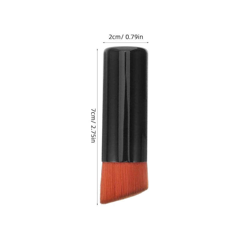 LABRIMP 3pcs Foundation Brushes Set Black Soft Bristles Blending Concealer Makeup Tools Portable Face Cosmetic Brush for Women - Image 2