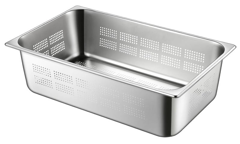 Shoppers Hub PNQ Perforated SS 11 GN PAN 530 x 325cm for Ideal Heavy Duty Use in Hotels Caterings Buffets Restaurants and Other Commercial Places PAN Depth Size 150cm  - Image 1