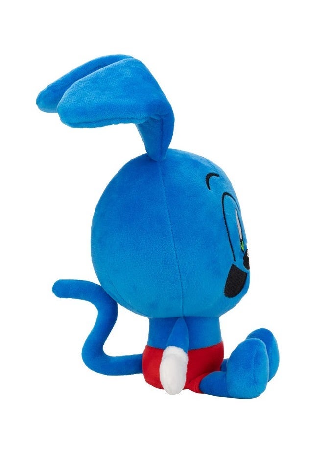 Riggy Monkey Plush Blue Bunny Doll Holiday Gift Bunny Plush Toy Room Decor 25cm - Image 2