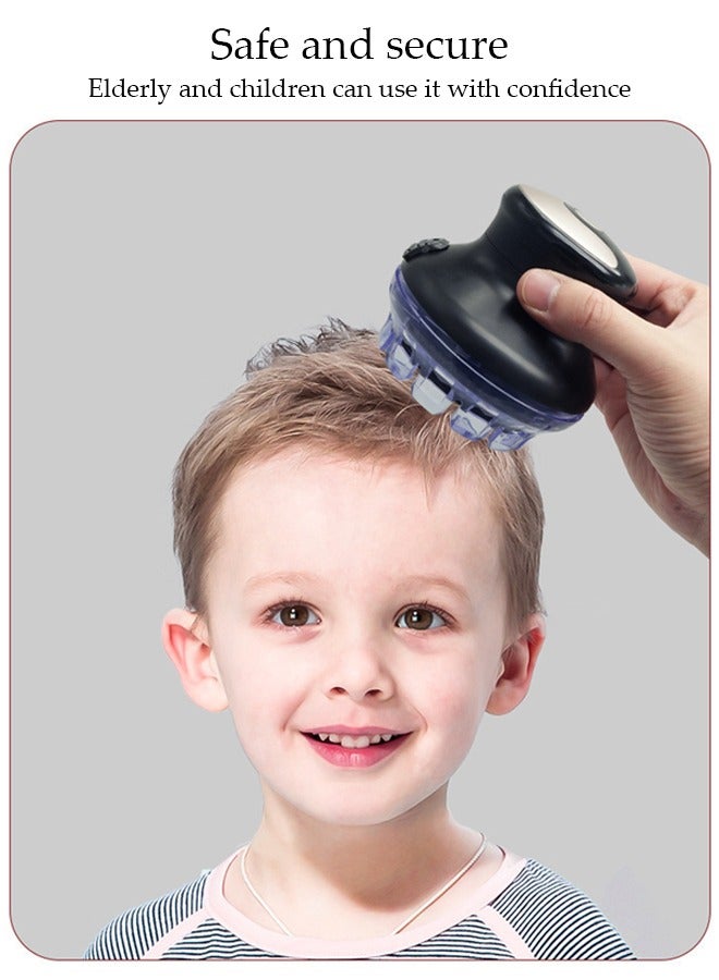 DUNISO مقص شعر آلي بالكامل للرجال في المنزل، ماكينة حلاقة شعر دائرية مقاومة للماء، ماكينة حلاقة شعر دائرية سريعة، مقص شعر آلي دائري، مقص شعر سريع دوار، قابل لإعادة الشحن مع شاشة LED - Image 4