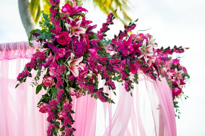 ICBOX 10PCS Artificial Flowers Bougainvillea Vines 29.50" Silk Bougainvillea Branches Deep Pink Faux Bougainvillea Long Stem Fake Flowers for Home Garden DIY Decor Wedding Centerpieces (Deep Pink) - Image 2