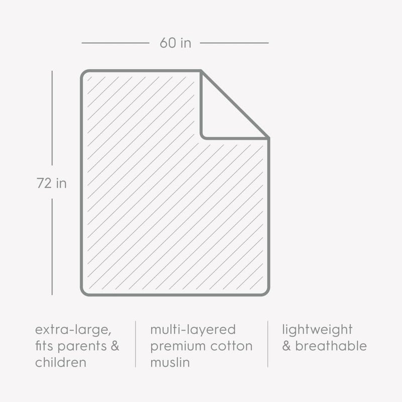 Little Unicorn Adobe Checker Cotton Muslin Quilt - Image 4