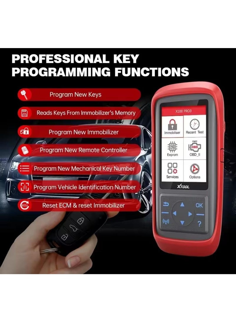 XTOOL X100PRO3 Auto OBD2 Scanner Key Programmer Car Code Reader Diagnostic Tool - Image 5