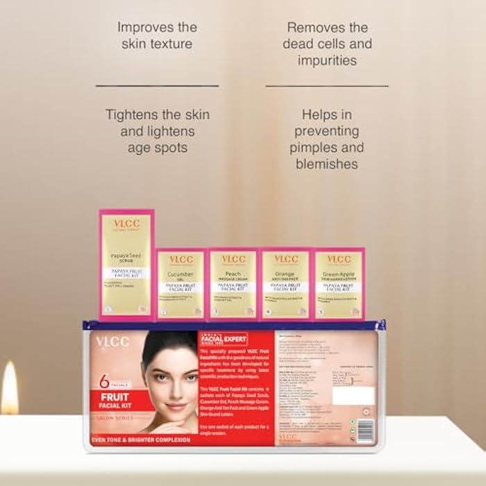 VLCC Professional Salon Series Fruit Facial Kit 5x10g - Image 5
