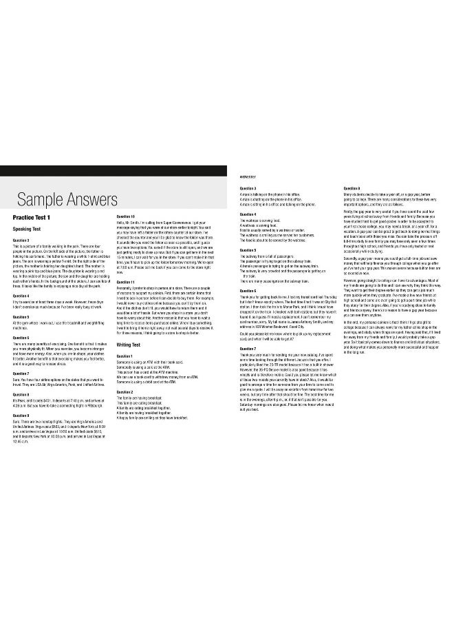 Practice Tests for the TOEIC Test