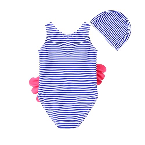 Kimjun Baby Girls One Piece Swimsuit Swimwear Toddler Kid Flamingo Bikini Bathing Suit Sunsuit Rash Guard Navy 80 - Image 2