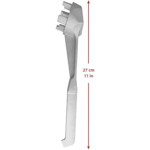 WINTOWIN Bung Wrench 55 Gallon Drum, Drum Wrench Aluminum Barrel Wrench Opener Tool for 10 15 20 30 50 55 Gallon Drum, for 2 inch and 3/4 inch Bung Caps, Silver - Image 5