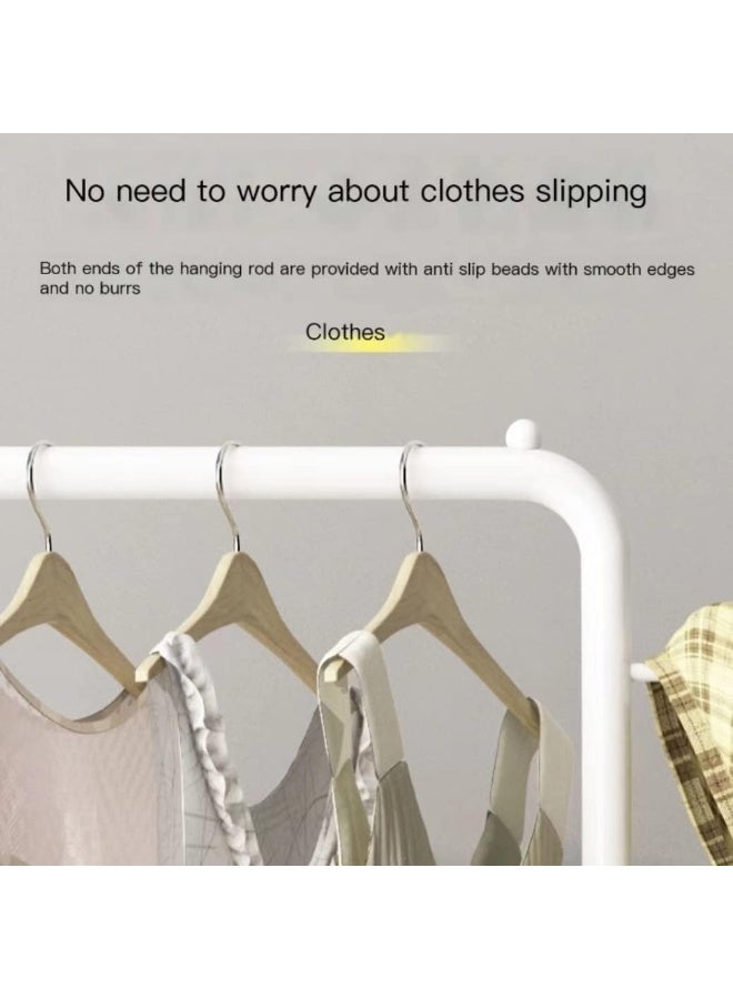 Generic SUPAAR Rack, Clothing Racks for Hanging Clothes with Wheels Metal Clothes Rack with Bottom Storage Basket Shelves Hanging Rack Portable Coat Hanger Holder for Bedroom Hallway  - Image 3