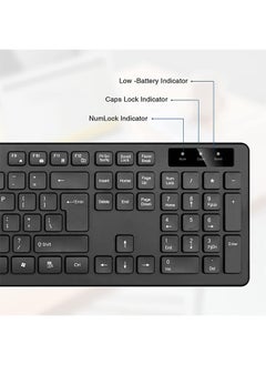 joyzzz Wireless Keyboard Mouse Combo, RaceGT Energy Saving Ultra-Thin Full Sized Wireless Keyboard and Mouse 3 Level DPI Adjustable Mouse for Computer, Laptop and Desktop.  - Image 3