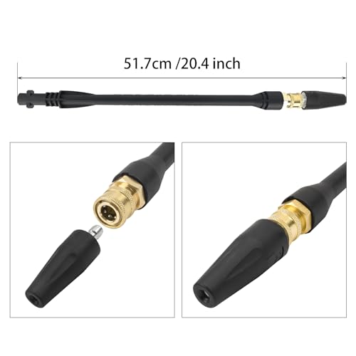 BEAR FORCE Pressure Washer Replacement Spray Wand with Turbo Nozzleand 5 Spray Tips and Belt Clip Nozzle Holder Compatible withKarcher K1 K2 K3 K4 K5 K6 K7 Power Washers - Image 3