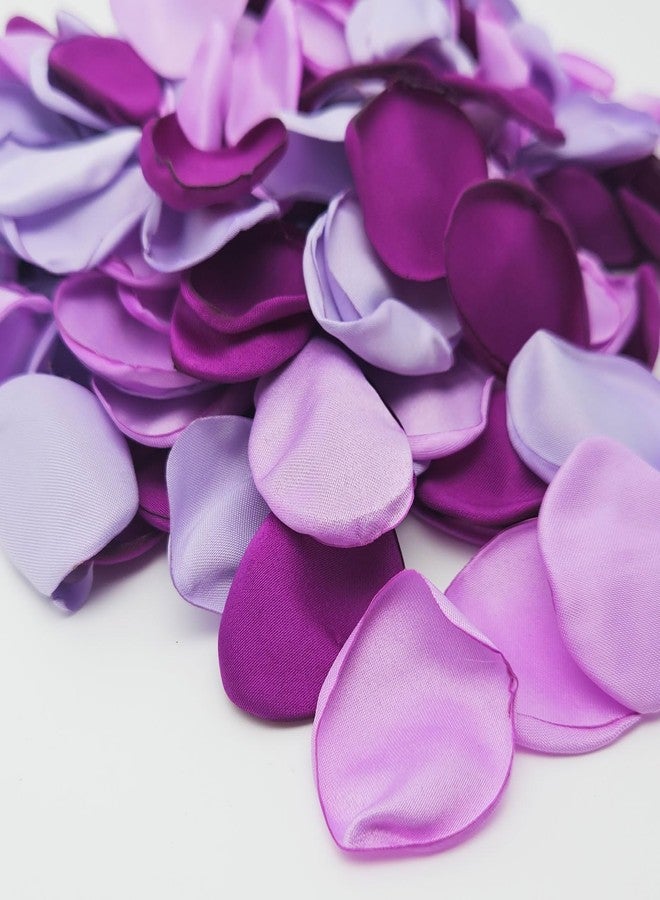 ZOOYOO 200Pcs Silk Rose Flower Petals For Valentaine's Day,Wedding Flower Gril Basket,Aisle Scatter,Table Centerpieces,Romantic Night Decoration,3.5cm Each(Purple Series） - Image 1