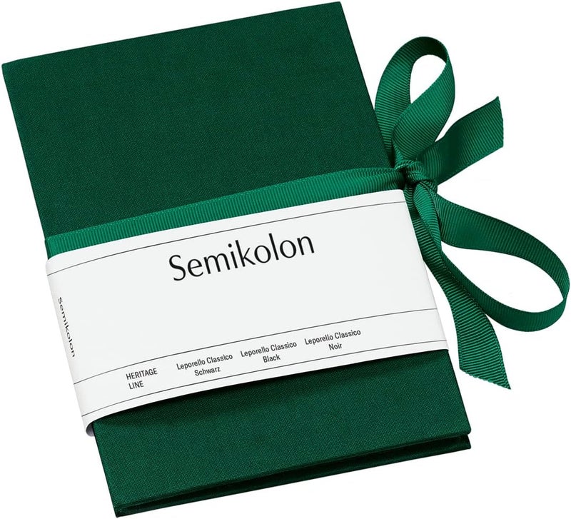 Semikolon 364050 Leporello Classico 12.2 x 17.8 cm – 14 Photos 10 x 15 cm – Accordion Photo Book – Forest Green - Image 1