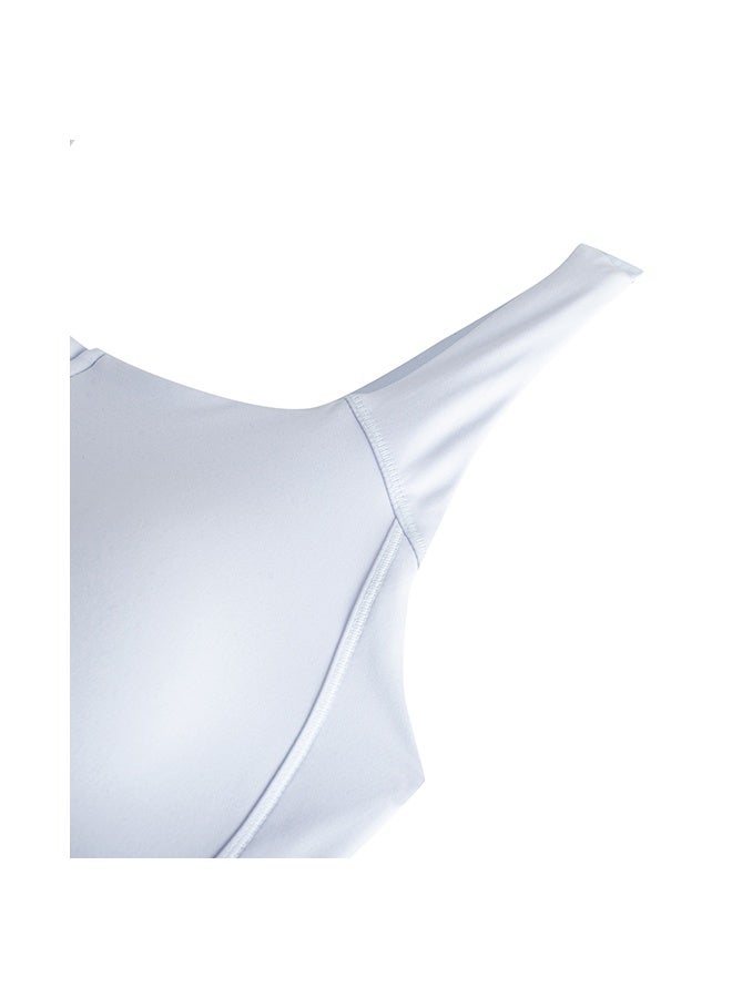 ANTA Easy-On Sports Bra / Tight Workout Training Commute Tank White - Image 5