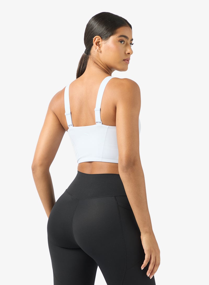 ANTA Easy-On Sports Bra / Tight Workout Training Commute Tank White - Image 2