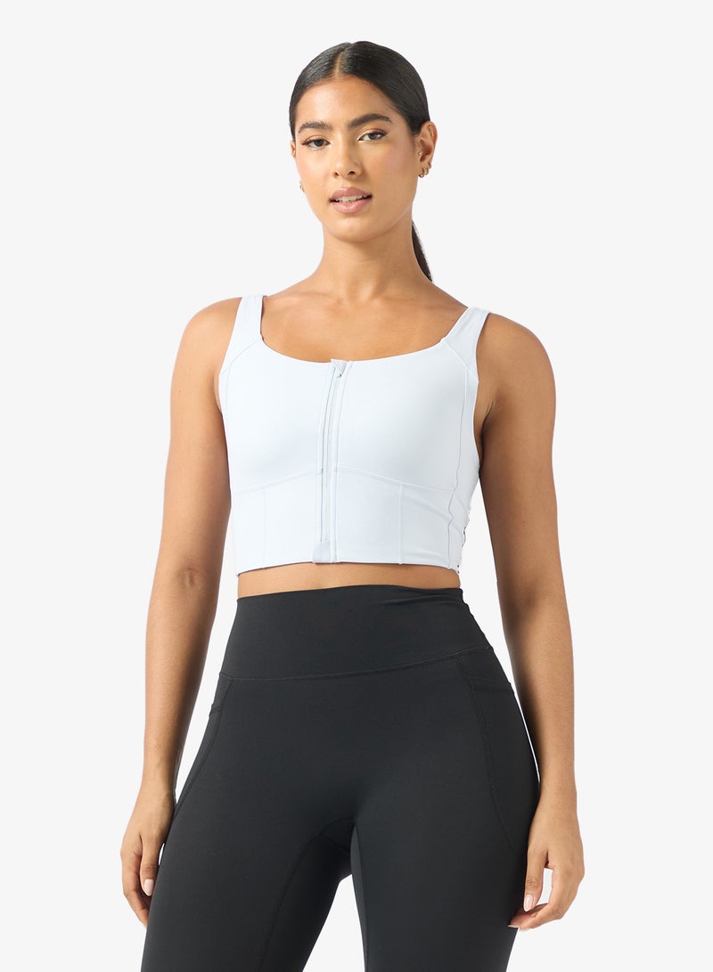 ANTA Easy-On Sports Bra / Tight Workout Training Commute Tank White - Image 1