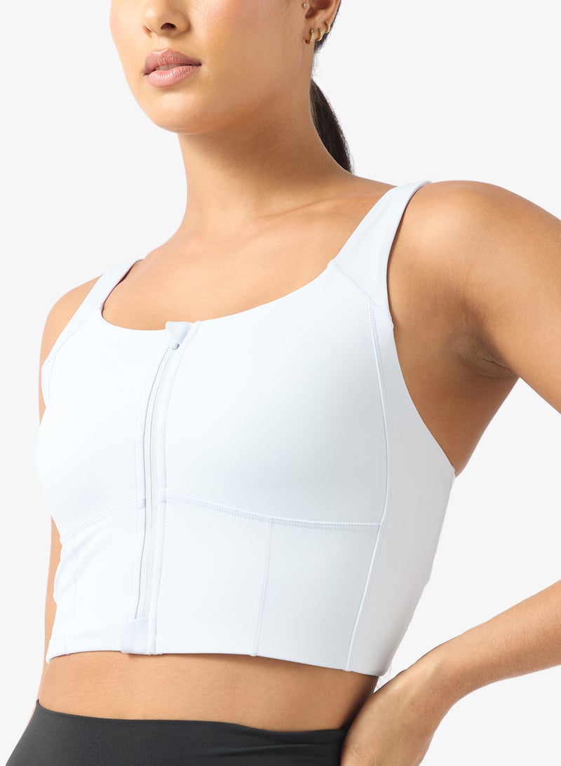 ANTA Easy-On Sports Bra / Tight Workout Training Commute Tank White - Image 3