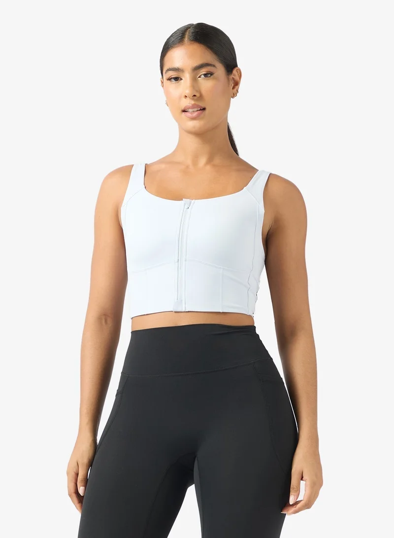 ANTA Easy-On Sports Bra / Tight Workout Training Commute Tank White