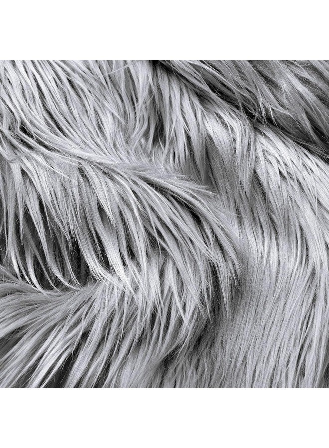 Cottonfry Sheepskin Faux Fur Fabric | Craft Supply, Costume, Decoration (31x60) (Grey) - Image 1