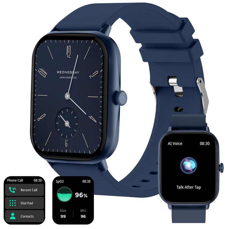 Fire-Boltt FireBoltt Ninja Call Pro Max 5105mm 201 inch HD Display Smart Watch Bluetooth Calling 120 Sports Modes Health Suite Voice Assistance Blue - Image 2