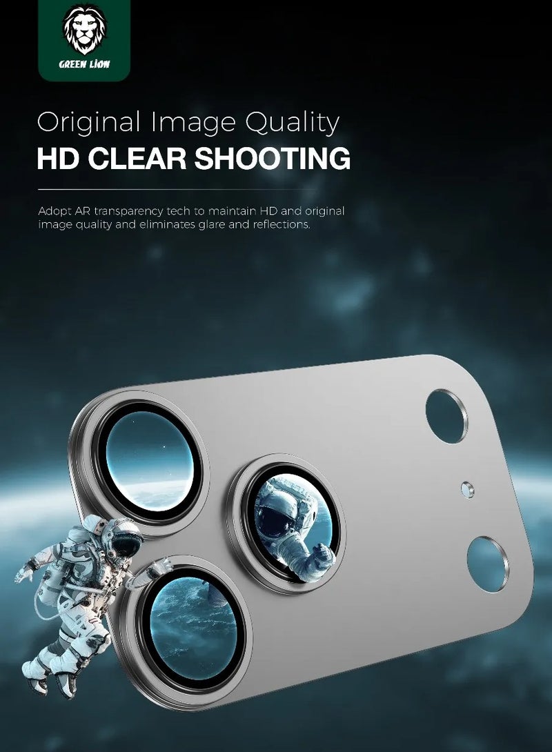 GREEN LION iPhone 17 Pro Lens Protector / Camera Lens Pro / Camera Protector - Silver Titanium - Image 3