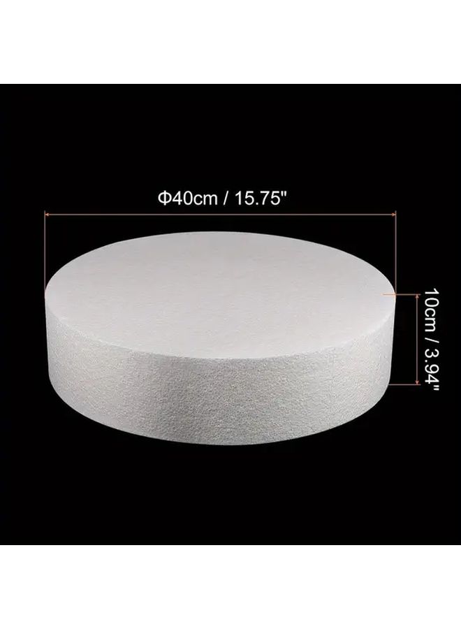 4 Inch x 16 Inch Round Foam Cake Dummy For Wedding Birthday Crafts Window Display - Image 2