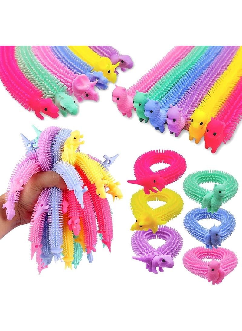 20 PCS Stretchy Fidget Toy, Colorful Stretchy Strings Fidget Toy, Sensory Fidget Worm Stretch Toys, for Children's Day Gift, Kids, Adults, Boys, Girls, Stress Relief, Calming and Relaxing Present - Image 1