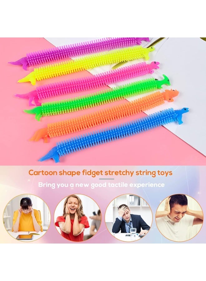 20 PCS Stretchy Fidget Toy, Colorful Stretchy Strings Fidget Toy, Sensory Fidget Worm Stretch Toys, for Children's Day Gift, Kids, Adults, Boys, Girls, Stress Relief, Calming and Relaxing Present - Image 4