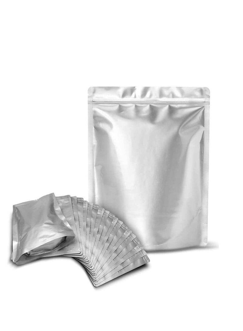 Y&D Mylar Bags For Food Storage, 25PCS 9.4 Mil Thick Vacuum Resealable Ziplock Pouches, Long Term Large Sealing Bag Refrigerator Preservation Eco-Friendly for Kitchen Camping Hiking Storage  - Image 1