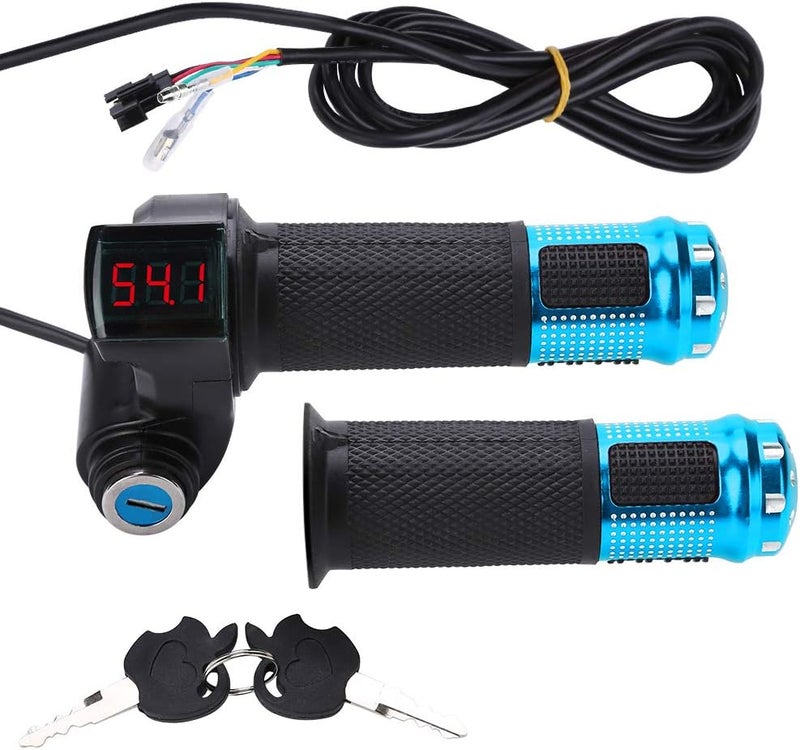 راحة مؤشر جهد بطارية السكوتر الكهربائي مع شاشة LED ومفتاح تشغيل/قفل/مسرع - Image 1