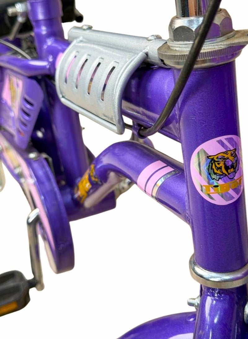 تايجر دراجة أطفال تايجر 12 بوصة مع سلة أمامية وكرسي خلفي – مناسبة للأعمار 2 إلى 5 سنوات - Image 4