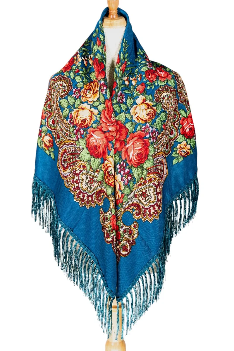 دىدانيالا Angela Women's Eastern European Cotton Tassel Shawl