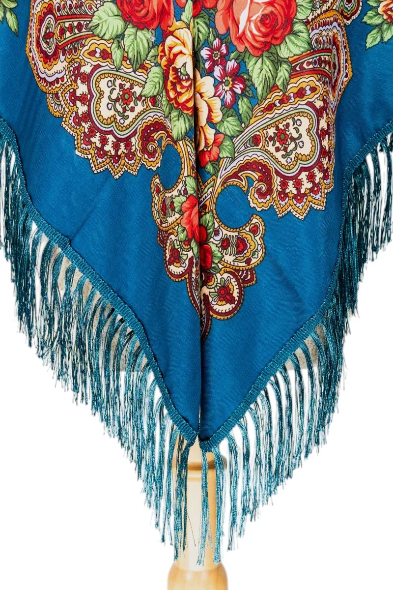 D'daniela  Angela Women's Eastern European Cotton Tassel Shawl for Women | Best Price UAE