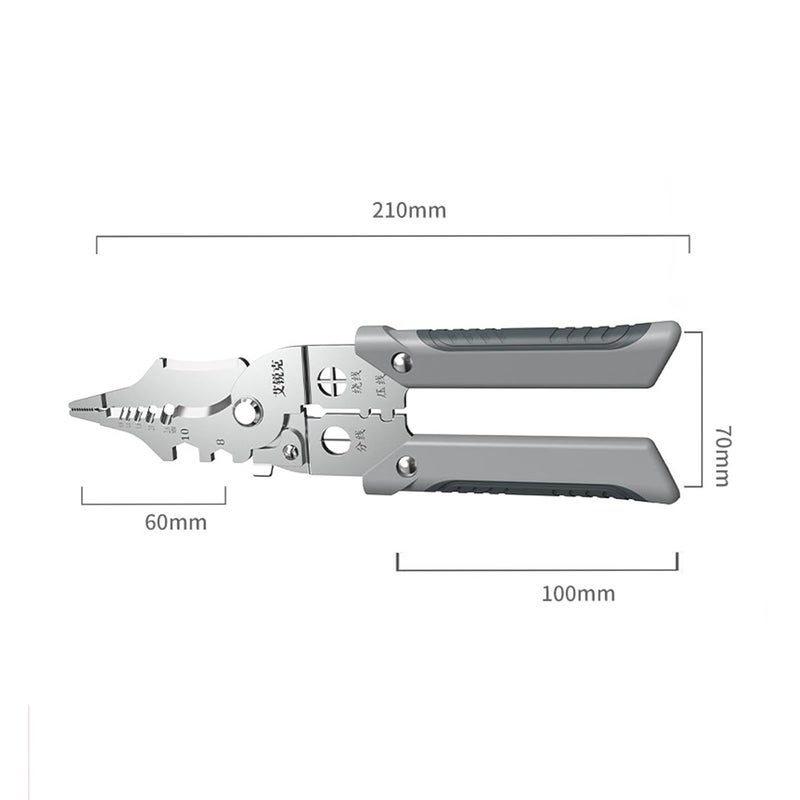 Mossio 21Cm Wire Cutter Electric Cable Plier Professional Wire Winding Multipurpose - Image 2