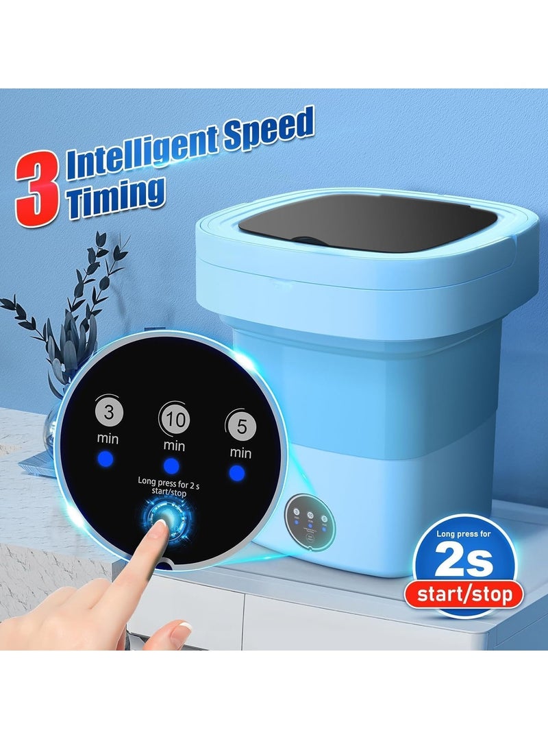 11 Liter Mini Washing Machine, Folding Washing Machine, With 3 Cleaning Modes, Suitable For Baby Clothes, Underwear, Socks, Portable Washing Machine Folding Design Suitable For Apartments, Camping, And Travel  - Image 2