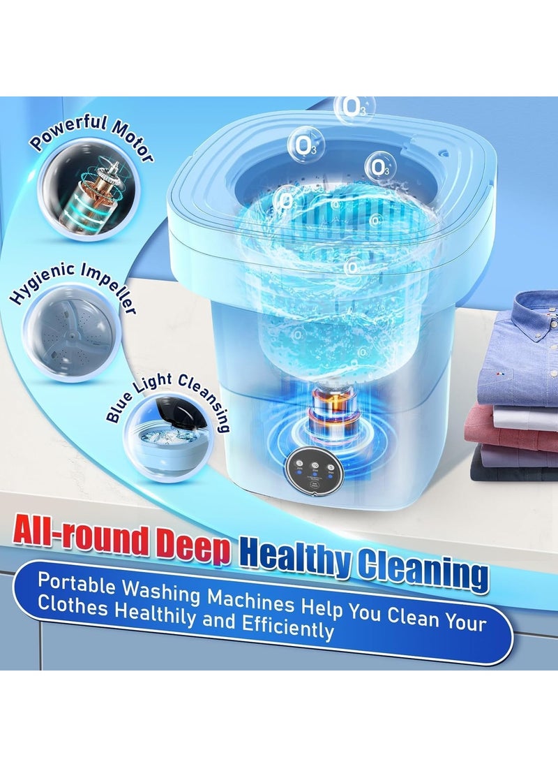 11 Liter Mini Washing Machine, Folding Washing Machine, With 3 Cleaning Modes, Suitable For Baby Clothes, Underwear, Socks, Portable Washing Machine Folding Design Suitable For Apartments, Camping, And Travel  - Image 5