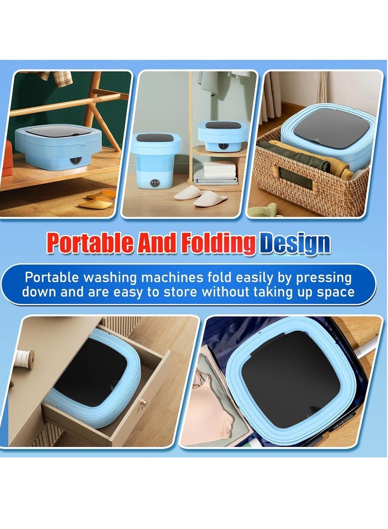 11 Liter Mini Washing Machine, Folding Washing Machine, With 3 Cleaning Modes, Suitable For Baby Clothes, Underwear, Socks, Portable Washing Machine Folding Design Suitable For Apartments, Camping, And Travel  - Image 4