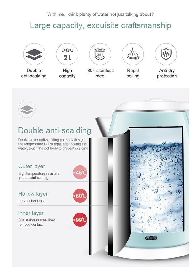 KONKA - Portable Electric Kettle Temperature Control Big Capacity 2.0L - Image 1