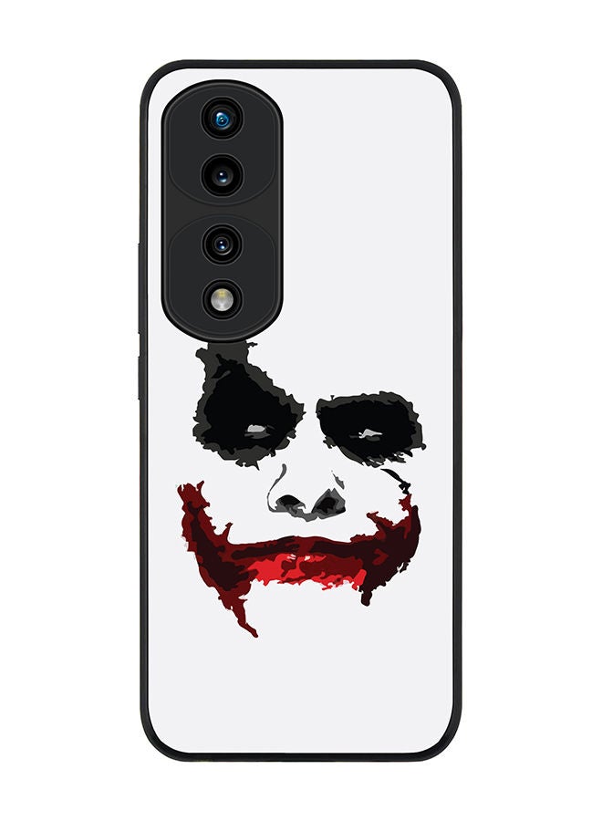 Stylizedd Rugged Black edge case for Honor 70 Pro Slim fit Soft Case Flexible Rubber Edges Anti Drop TPU Gel Thin Cover - Joker Grin - Image 1