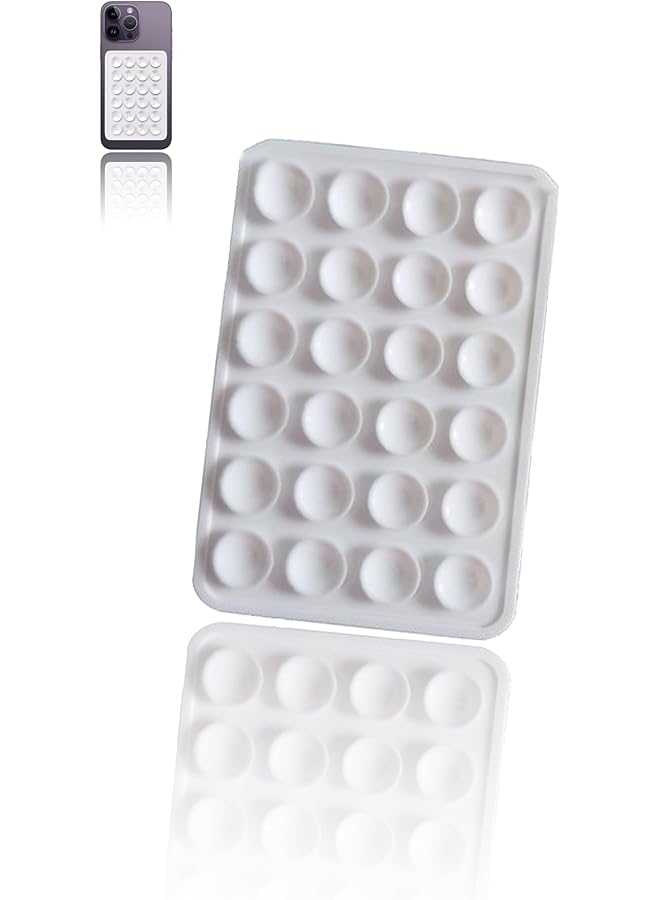 Green Tiger Silicone Suction Phone Case Mount - Hands-Free Accessory for Selfies & Videos, Wall & Phone Adhesive Gripper Stickers (White) - Image 1