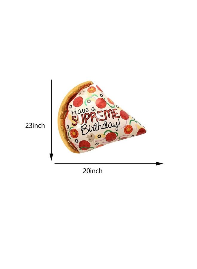 DYT 6PCS Pizza Foil Balloons Pizza Mylar Foil Balloon for Pizzaria Themed Birthday Decorations Supplies - Image 3